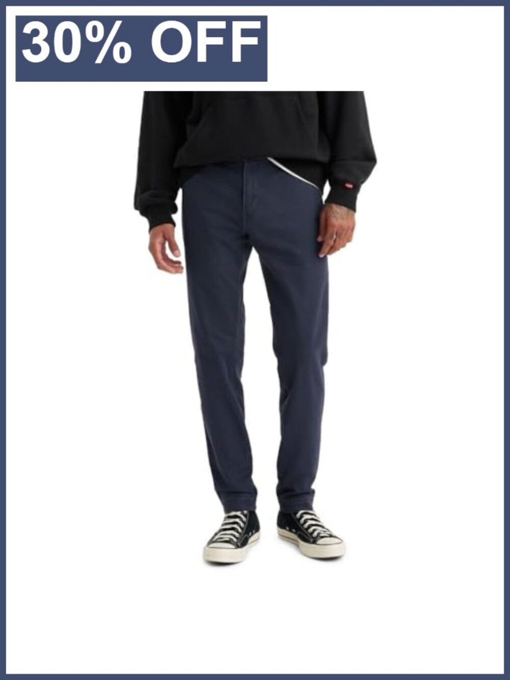 Men's XX Standard Tapered Chino Pants Slim Fit Mid Rise Flat Front